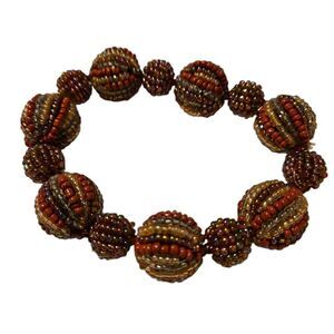 Vintage Multi Colored Beaded Bracelet